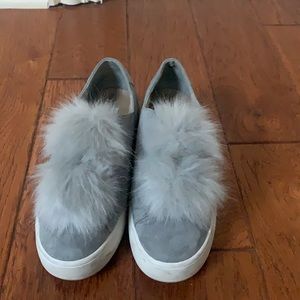 Steve Madden furry sneakers